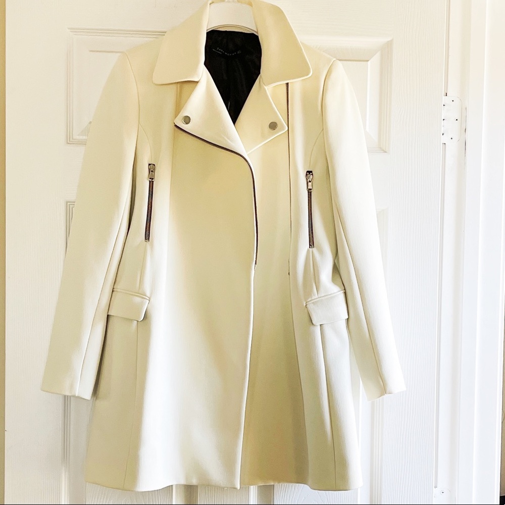 Zara off white coat - Picture 2 of 5